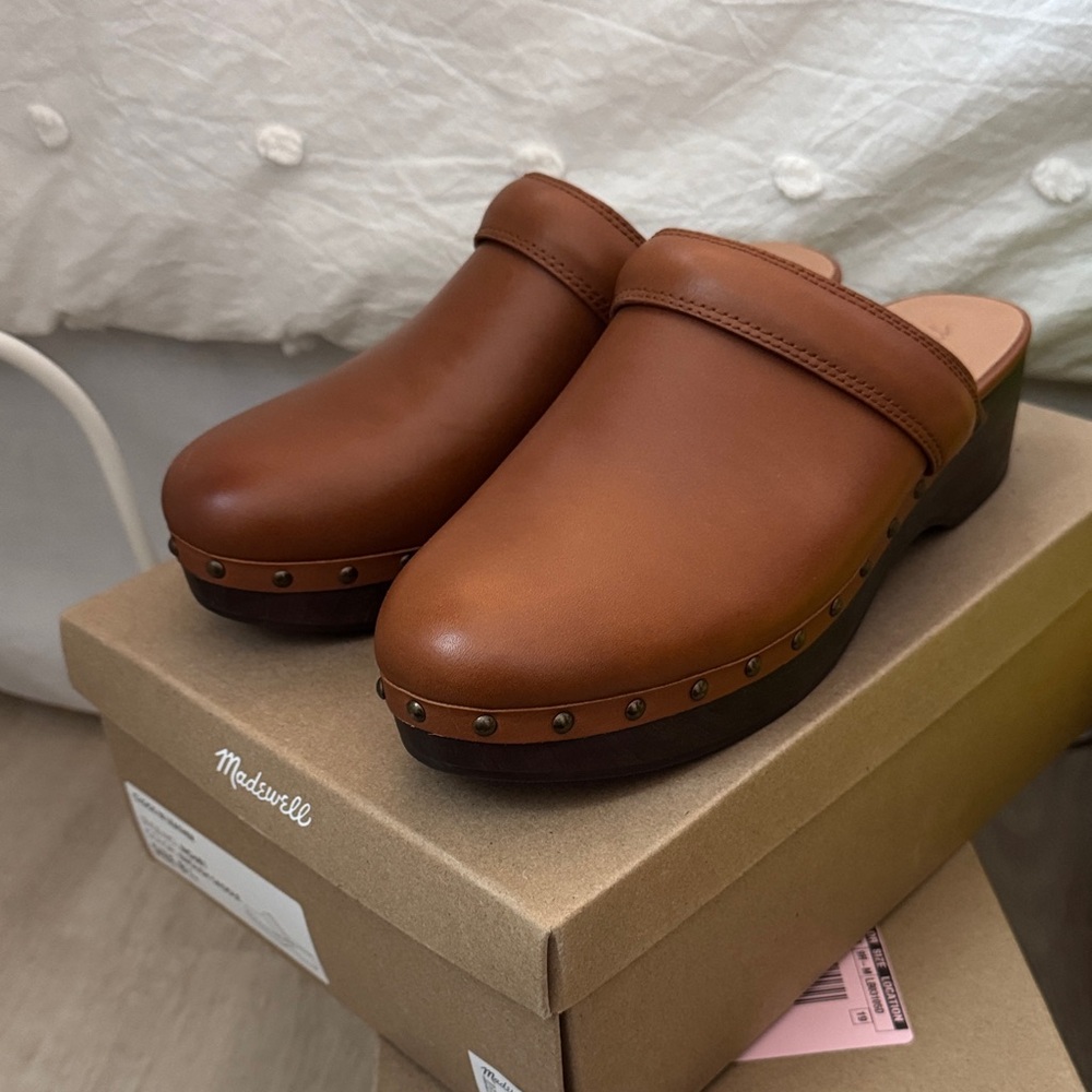 Madewell Brown Leather Women’s Clogs